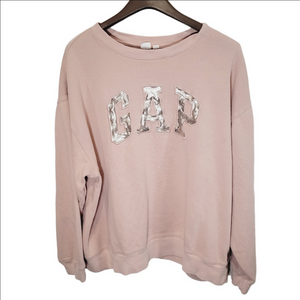GAP Logo Pink Crewneck Sweatshirt
